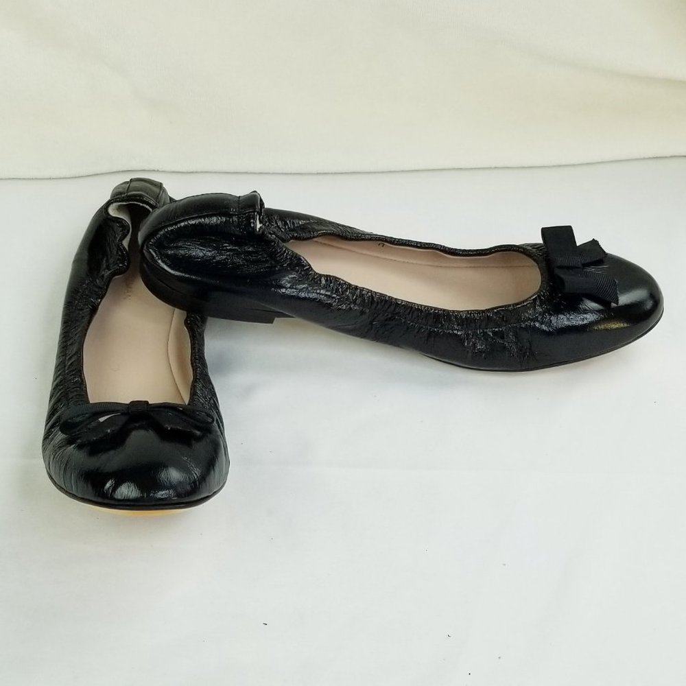 🔥 Stuart Weitzman Black Flats with Bow - Picture 8 of 12